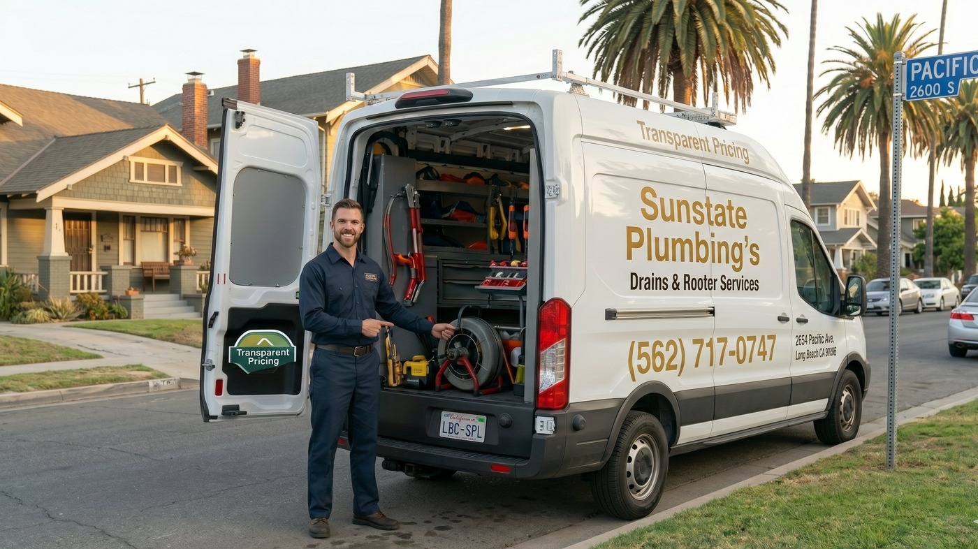 Sunstate Plumbing's Long Beach — Licensed Plumber at 2654 Pacific Ave, Long Beach, CA 90806 — Call (562) 717-0747