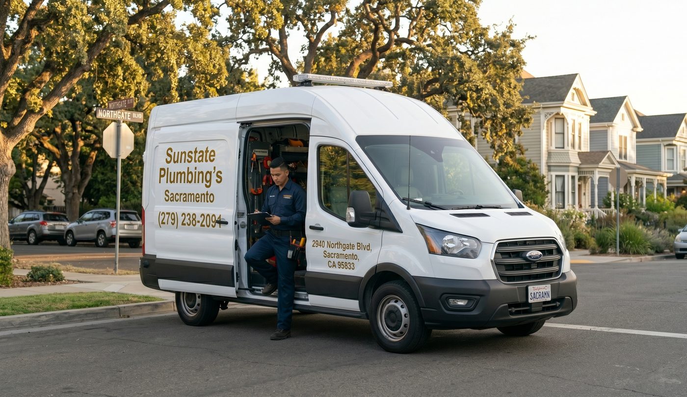 Sunstate Plumbing's Sacramento — Licensed Plumber at 2940 Northgate Blvd, Sacramento, CA 95833 — Call (279) 238-2091