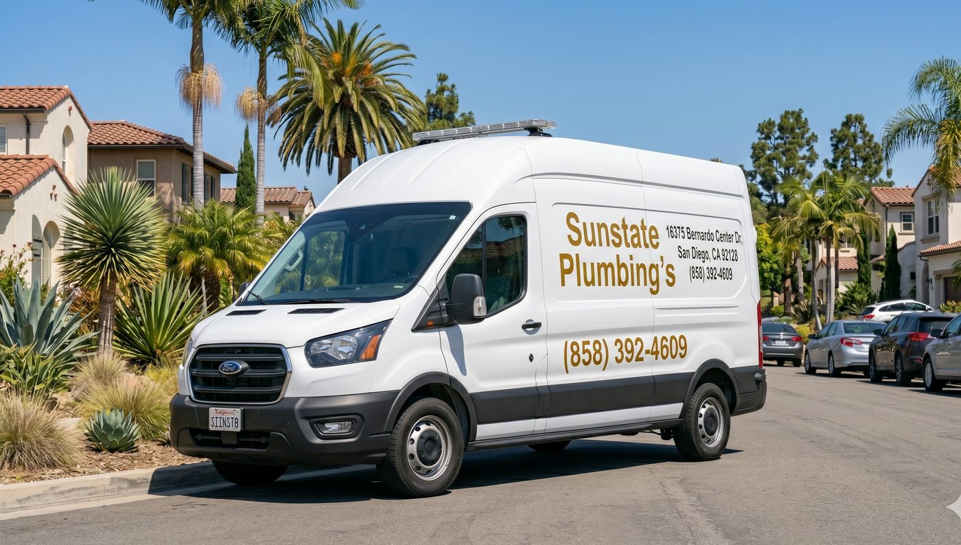 Sunstate Plumbing's San Diego — Licensed Plumber at 16375 Bernardo Center Dr, San Diego, CA 92128 — Call (858) 392-4609