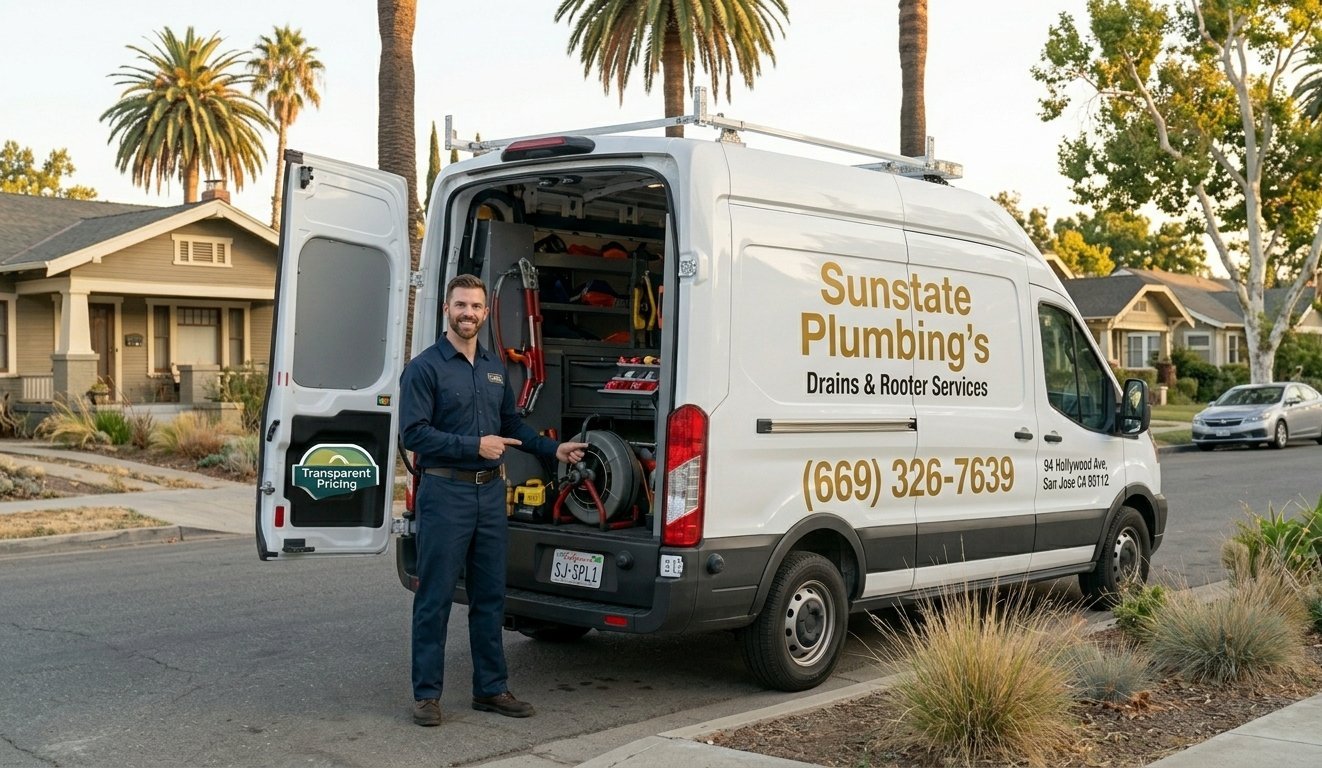 Sunstate Plumbing's San Jose — Licensed Plumber at 94 Hollywood Ave, San Jose, CA 95112 — Call (669) 326-7639